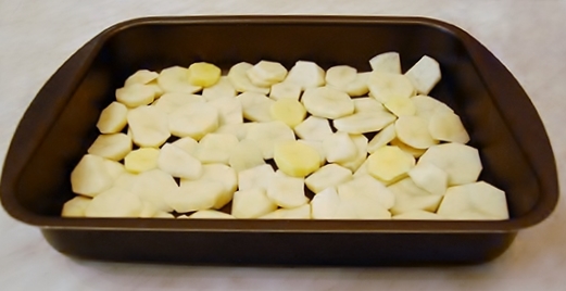 Картофель запечённый с грибами
